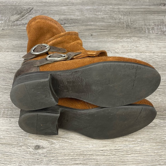 Miz Mooz Sidney Suede Boots Brown Size 6.5 GUC - Picture 6 of 8